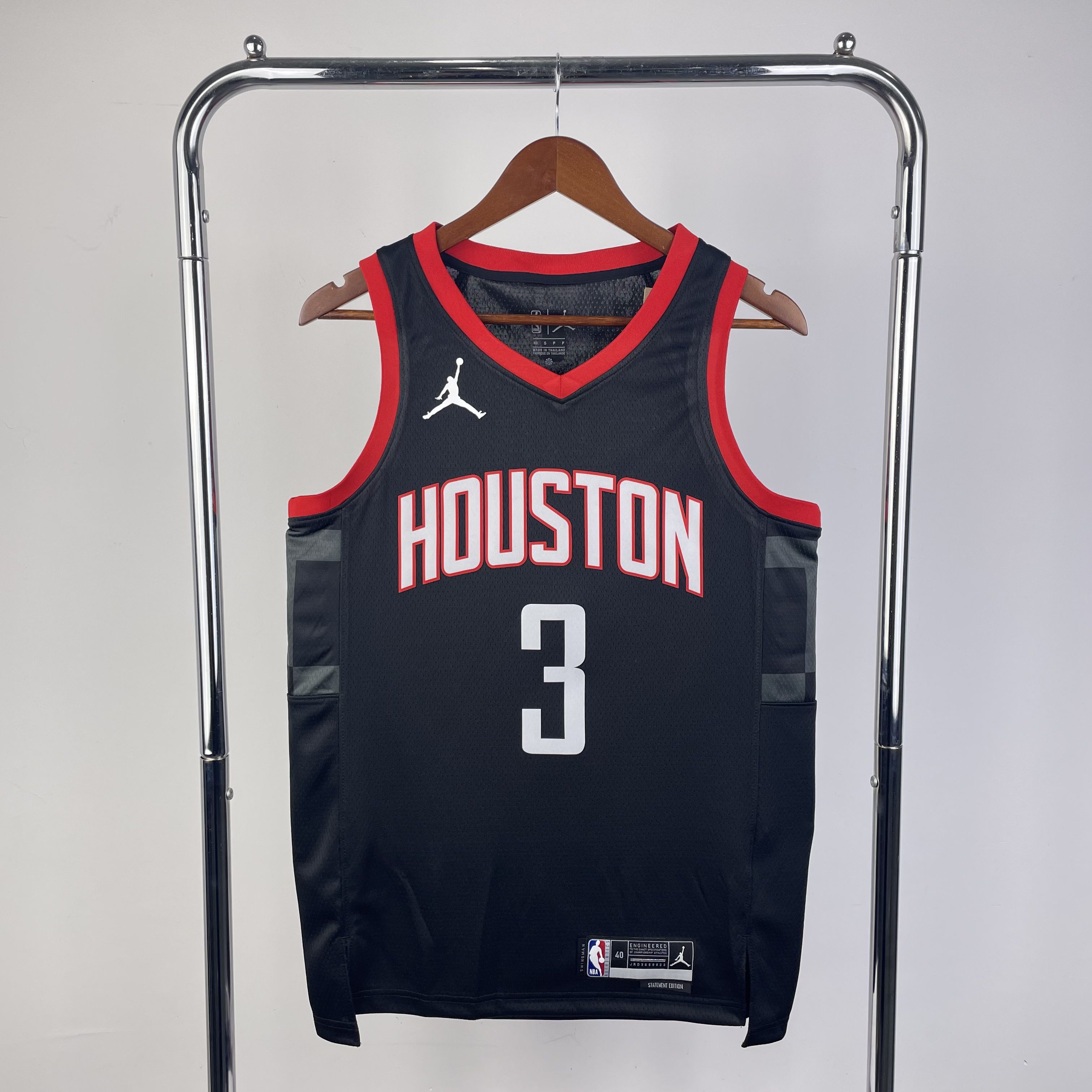 Men Houston Rockets #3 Porter jr Black Season Jordon 2024 NBA Jersey->houston rockets->NBA Jersey